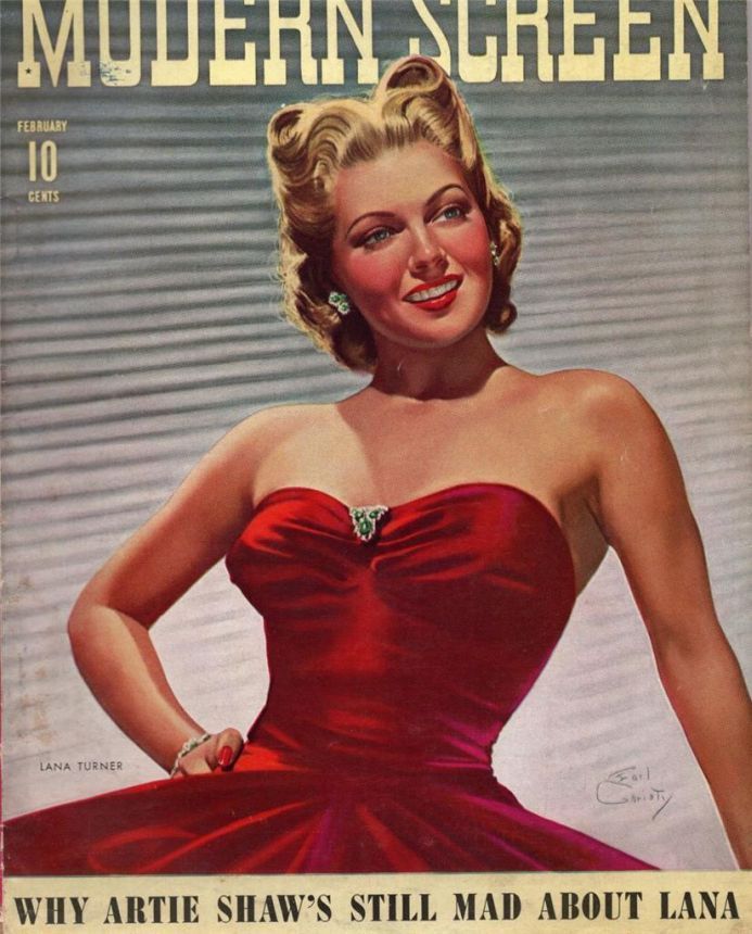 MODERN SCREEN magazine cover Issue 135 February 1942